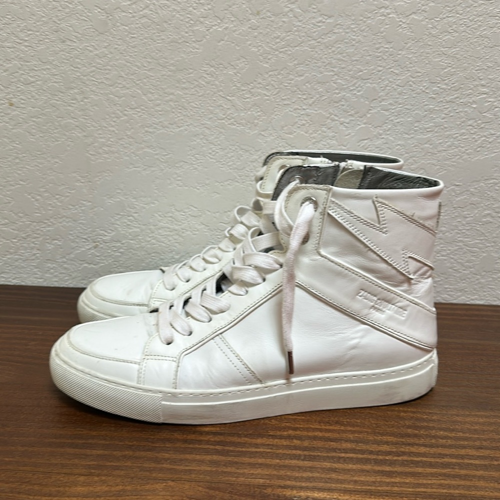 Zadig & Voltaire White High-Top Sneakers